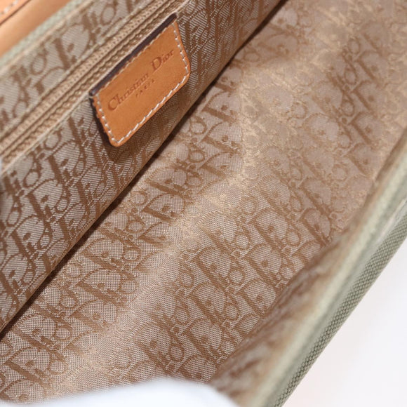 Christian Dior Street chic Shoulder Bag Canvas Beige Gold Auth 179570SAV