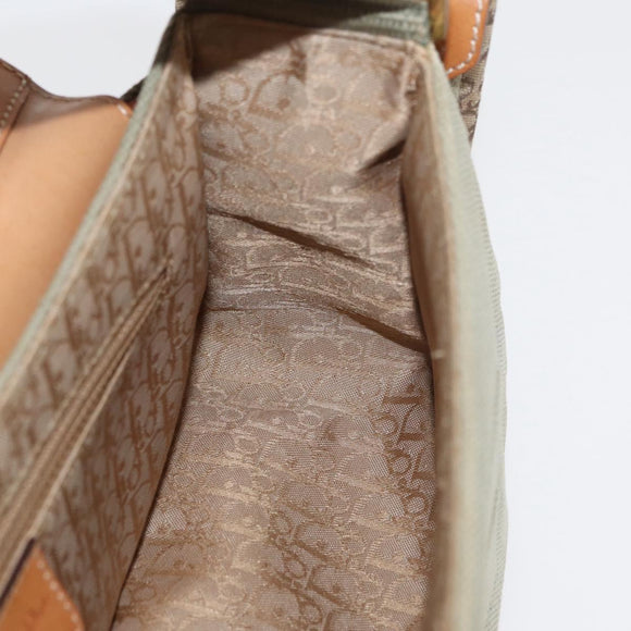 Christian Dior Street chic Shoulder Bag Canvas Beige Gold Auth 179570SAV
