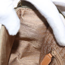 Christian Dior Street chic Shoulder Bag Canvas Beige Gold Auth 179570SAV-21