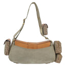 Christian Dior Street chic Shoulder Bag Canvas Beige Gold Auth 179570SAV-2