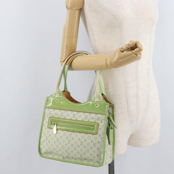 LOUIS VUITTON Monogram Mini Sac Catline Bag Almond Green M92931 LV Auth 179578V