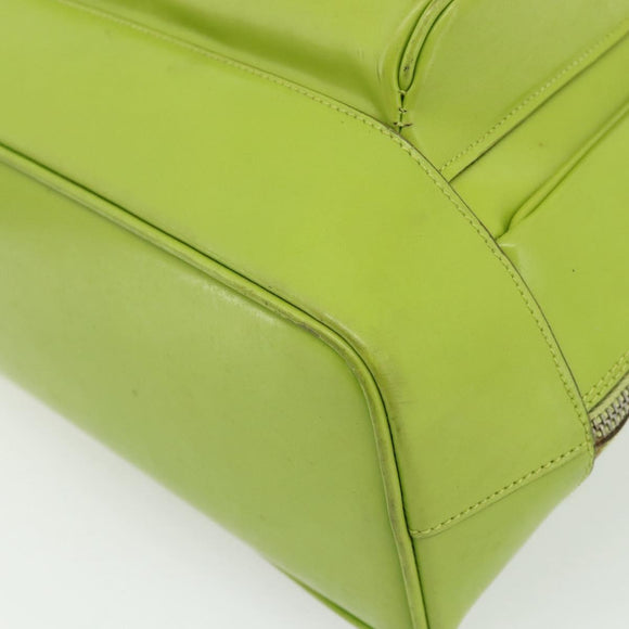 GUCCI Bamboo Body Bag Patent leather Green Gold 003 2113 0027 Auth 179580
