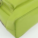 GUCCI Bamboo Body Bag Patent leather Green Gold 003 2113 0027 Auth 179580-11