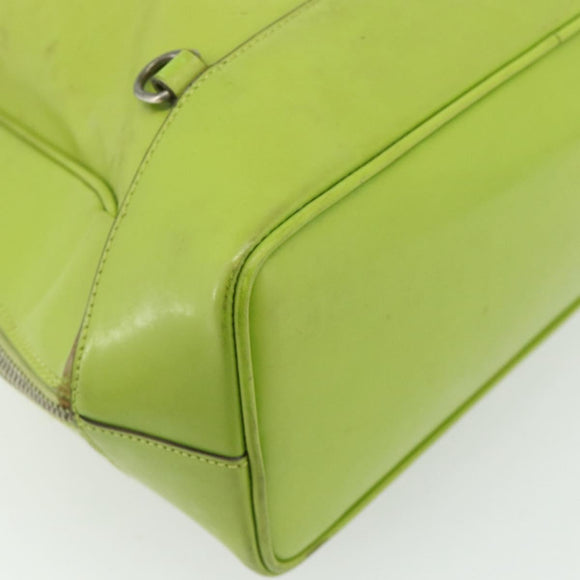 GUCCI Bamboo Body Bag Patent leather Green Gold 003 2113 0027 Auth 179580