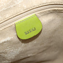 GUCCI Bamboo Body Bag Patent leather Green Gold 003 2113 0027 Auth 179580-15