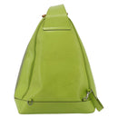 GUCCI Bamboo Body Bag Patent leather Green Gold 003 2113 0027 Auth 179580-3