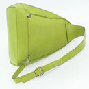 GUCCI Bamboo Body Bag Patent leather Green Gold 003 2113 0027 Auth 179580-7