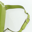 GUCCI Bamboo Body Bag Patent leather Green Gold 003 2113 0027 Auth 179580-8