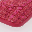 CHANEL Girl Chanel Chain Shoulder Bag Tweed Pink Gold CC Auth 179582SAM-12