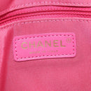 CHANEL Girl Chanel Chain Shoulder Bag Tweed Pink Gold CC Auth 179582SAM-16