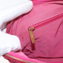 CHANEL Girl Chanel Chain Shoulder Bag Tweed Pink Gold CC Auth 179582SAM-22