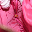 CHANEL Girl Chanel Chain Shoulder Bag Tweed Pink Gold CC Auth 179582SAM-24