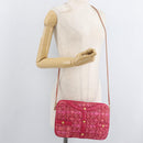 CHANEL Girl Chanel Chain Shoulder Bag Tweed Pink Gold CC Auth 179582SAM-26
