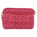 CHANEL Girl Chanel Chain Shoulder Bag Tweed Pink Gold CC Auth 179582SAM-3