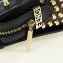 FENDI Zucca Canvas Hand Bag Black Gold Auth 179584V-18
