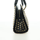 FENDI Zucca Canvas Hand Bag Black Gold Auth 179584V-4