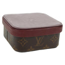 LOUIS VUITTON Monogram Boite Camille MM Jewelry Box Bordeaux GI0019 Auth 179587V-1
