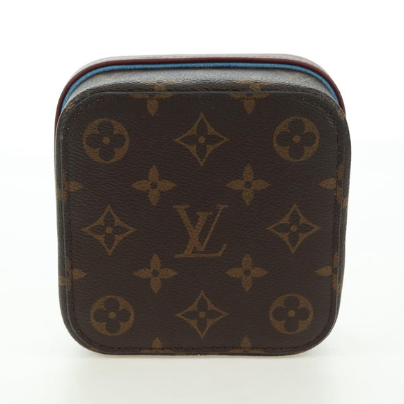LOUIS VUITTON Monogram Boite Camille MM Jewelry Box Bordeaux GI0019 Auth 179587V