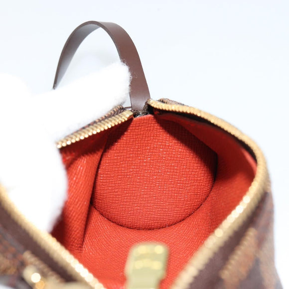 LOUIS VUITTON Damier Ebene Papillon Täschchen LV Auth 179588