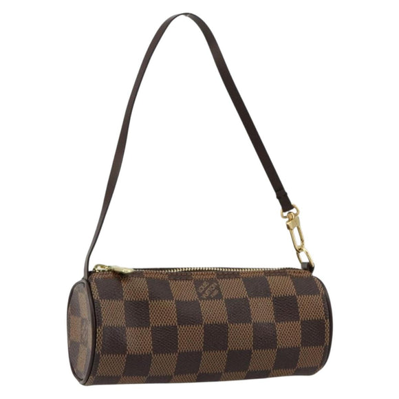 LOUIS VUITTON Damier Ebene Papillon Täschchen LV Auth 179588