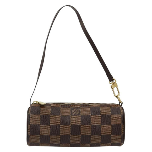 LOUIS VUITTON Damier Ebene Papillon Täschchen LV Auth 179588