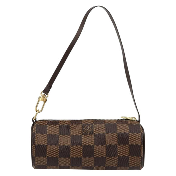LOUIS VUITTON Damier Ebene Papillon Täschchen LV Auth 179588