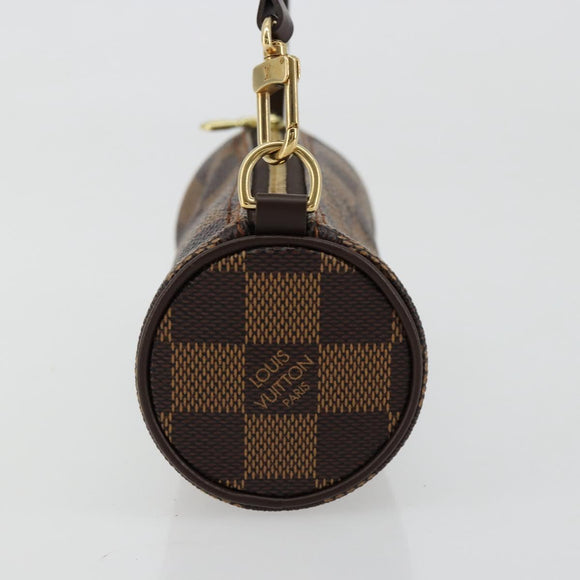 LOUIS VUITTON Damier Ebene Papillon Täschchen LV Auth 179588