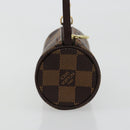 LOUIS VUITTON Damier Ebene Papillon Täschchen LV Auth 179588-4
