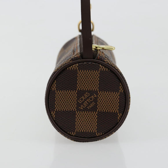 LOUIS VUITTON Damier Ebene Papillon Täschchen LV Auth 179588