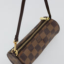 LOUIS VUITTON Damier Ebene Papillon Täschchen LV Auth 179588-6