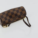 LOUIS VUITTON Damier Ebene Papillon Täschchen LV Auth 179588-7