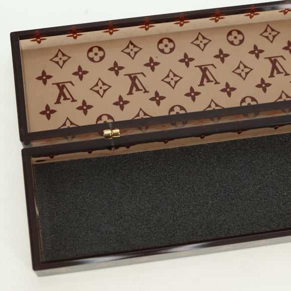 LOUIS VUITTON Monogram Chop Stick Wood Brown LV Auth 179590M