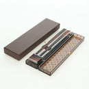 LOUIS VUITTON Monogram Chop Stick Wood Brown LV Auth 179590M-21