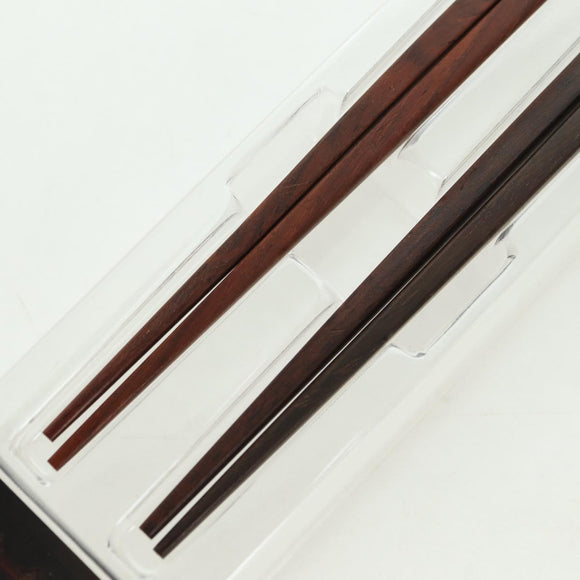 LOUIS VUITTON Monogram Chop Stick Wood Brown LV Auth 179590M