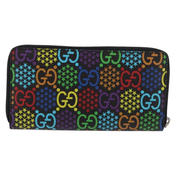 GUCCI GG Psychedelic Lange Portemonnee Meerkleurig 601079 Auth 179591V