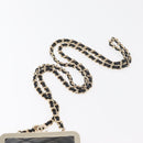 CHANEL Matelasse Chain Shoulder Bag Lamb Skin Black Gold CC Auth 179592SAM-8