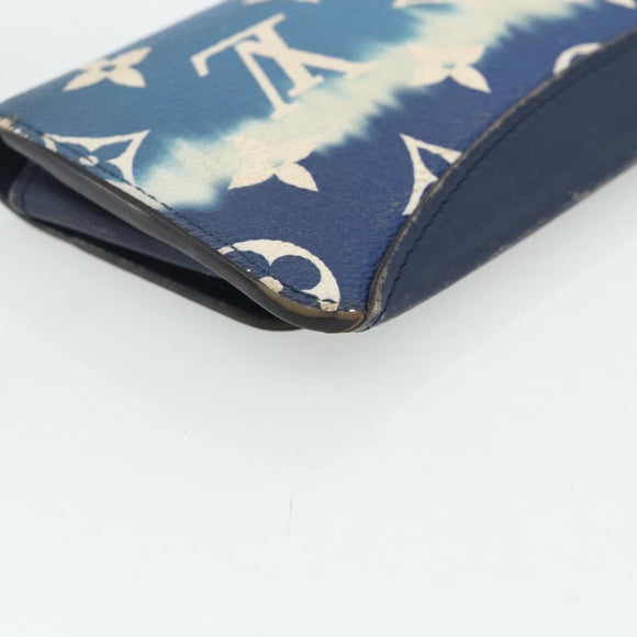 LOUIS VUITTON Monogram Escal Etui Lunette Woody Case Blue GI0474 Auth 179593