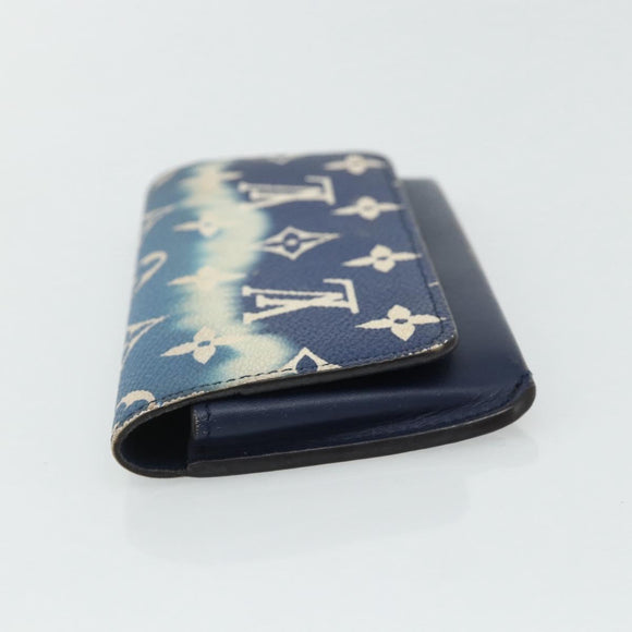 LOUIS VUITTON Monogram Escal Etui Lunette Woody Case Blue GI0474 Auth 179593
