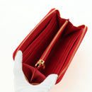 Miu Miu Long Wallet Leather Red Gold Auth 179594V-8