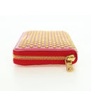 Miu Miu Long Wallet Leather Red Gold Auth 179594V-3