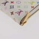 LOUIS VUITTON Multicolor Zippy Coin Purse Coin Purse White M93741 Auth 179595A-16