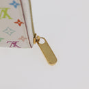 LOUIS VUITTON Multicolor Zippy Coin Purse Coin Purse White M93741 Auth 179595A-8