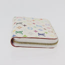 LOUIS VUITTON Multicolor Zippy Coin Purse Coin Purse White M93741 Auth 179595A-3
