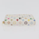 LOUIS VUITTON Multicolor Zippy Coin Purse Coin Purse White M93741 Auth 179595A-6