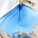 LOUIS VUITTON Multicolor Pochette Cles NM Coin Purse White M93734 Auth 179597M-19