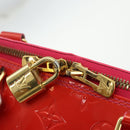 LOUIS VUITTON Monogram Vernis Alma GM Hand Bag Rose Pop M93625 LV Auth 179598-16
