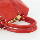 LOUIS VUITTON Monogram Vernis Alma GM Hand Bag Rose Pop M93625 LV Auth 179598-7
