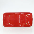 LOUIS VUITTON Monogram Vernis Alma GM Hand Bag Rose Pop M93625 LV Auth 179598-9