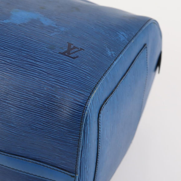 LOUIS VUITTON Epi Keepall 50 Boston tas blauw M42965 LV Auth 179600