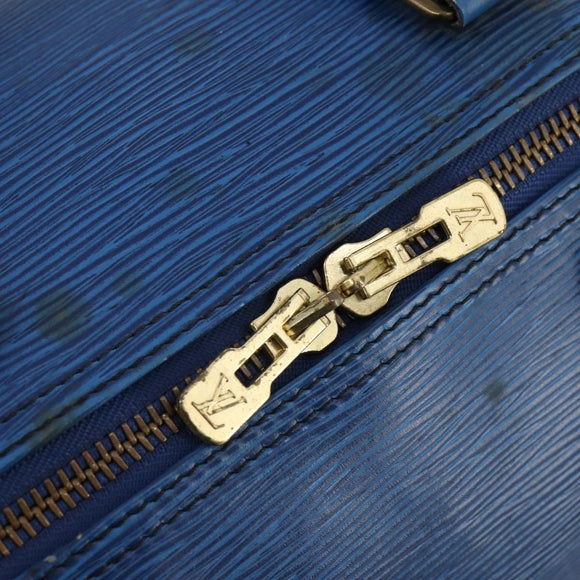 LOUIS VUITTON Epi Keepall 50 Boston tas blauw M42965 LV Auth 179600